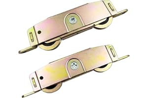 MAXXGEEK Sliding Patio Door Roller Assembly for Truth Part #31761A, Jeld Wen, Milgard, Marvin, Peachtree, Caradco, 1-1/4" Steel Ball Bearing, Side Adjustable, 2 Pack