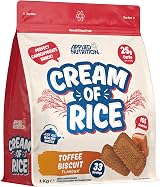 Applied Nutrition Cream of Rice High Carbohydrate 1kg Toffee Biscuit