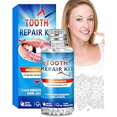 Tooth Repair Kit with Fake Teeth Beads, Natural Color, Moldable &amp; Reusable | DIY Moldable Tooth Beads for Missing, Broken, Chipped or Gapped Front Teeth for a More Complete-Looking Smile