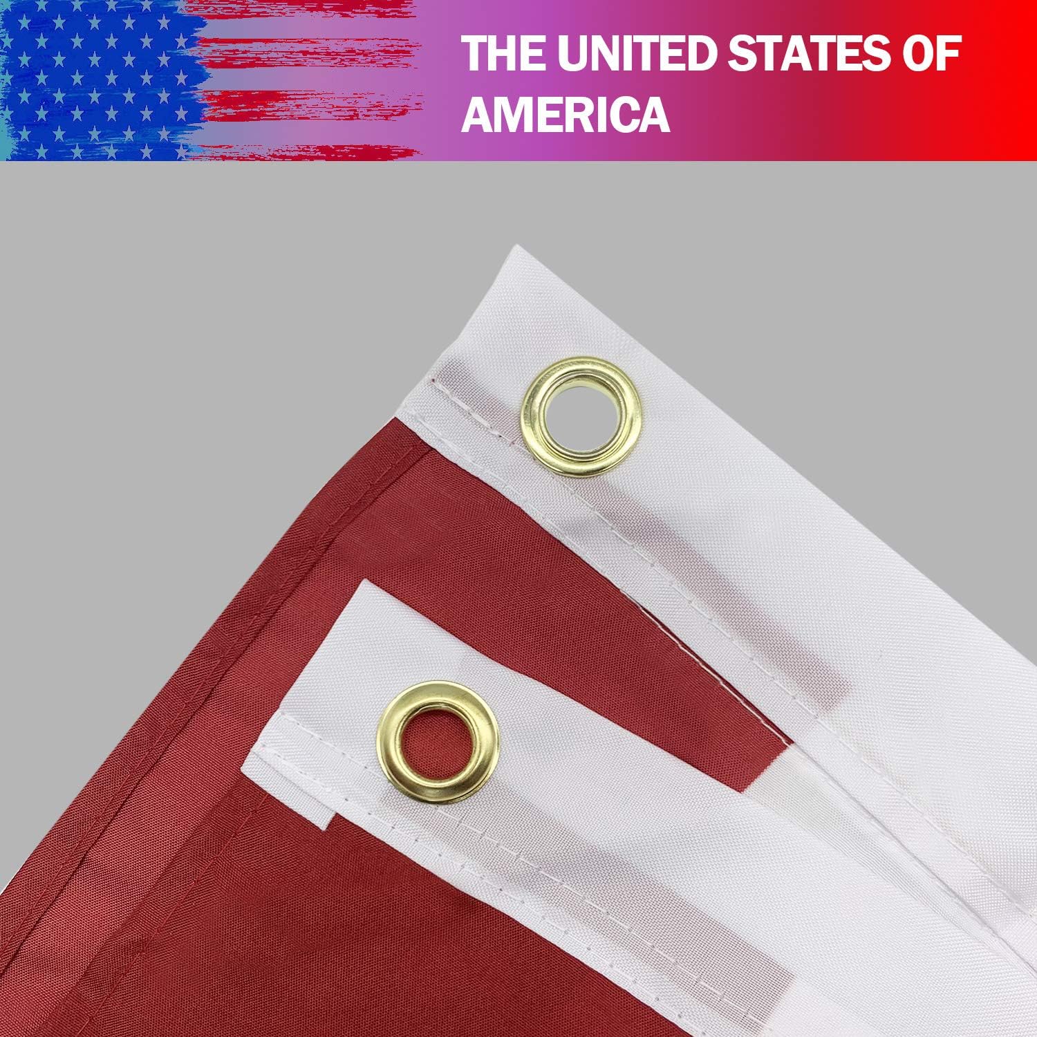 EBaokuup 1.5x3Ft USA Patriotic Pleated Fan Flag - Image 3