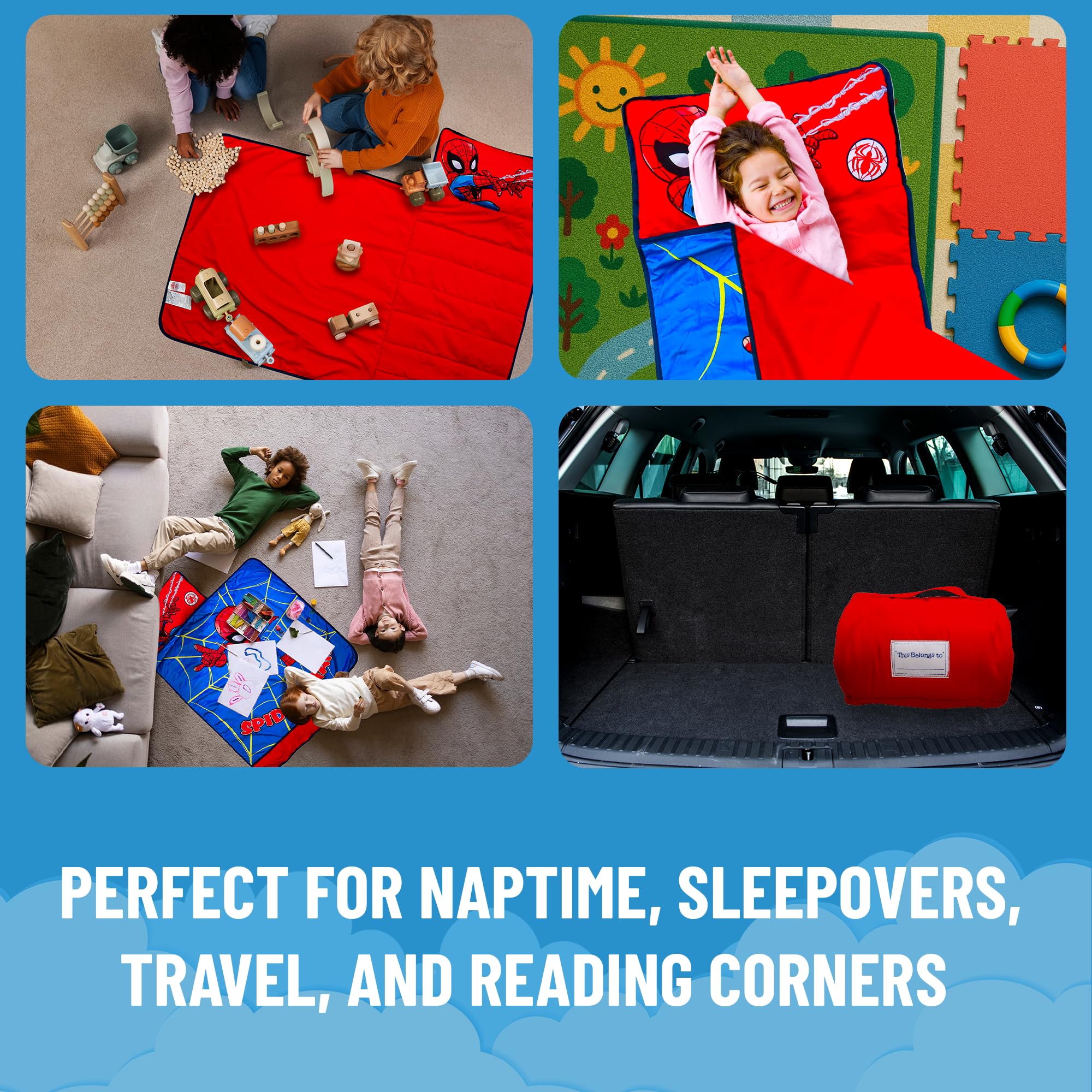 Jay Franco Kids Nap Mat with Embedded Pillow & Blanket – Soft 46