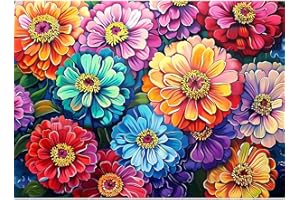 WEMEON Flowers Paint by Numbers Kit for Adults- Paint by Numbers Kit for Adults Beginner, Adult Paint by Number Kits on Canvas Arts Crafts for Adults(16 x 20 Inch)