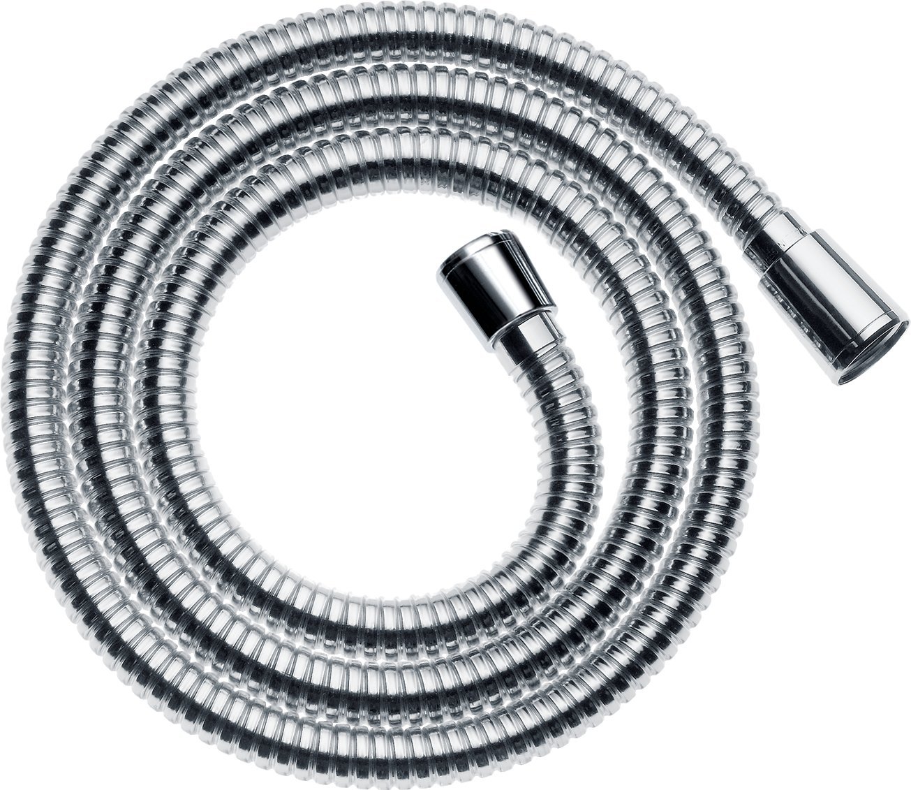 hansgrohe Sensoflex metal shower hose 1.25 m, anti-kink and tangle free, chrome effect 28132000