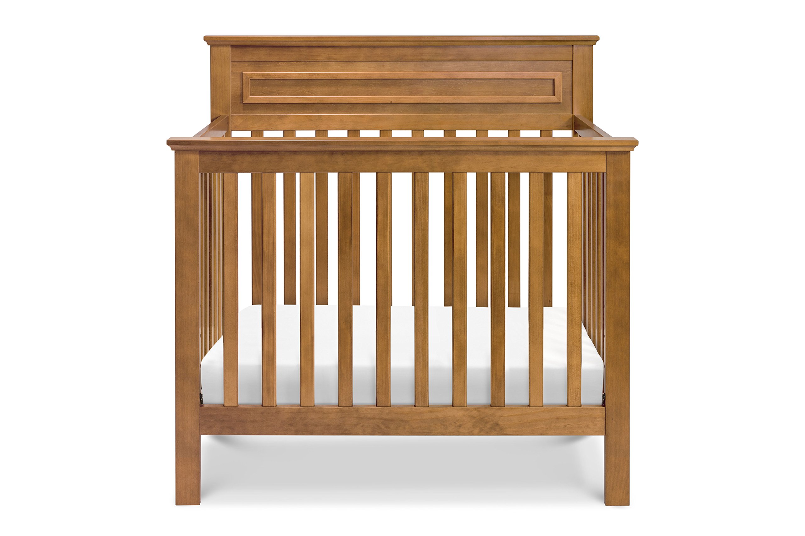 DaVinci Autumn 2-in-1 Mini Crib and Twin Bed with Mattress Pad, Chestnut