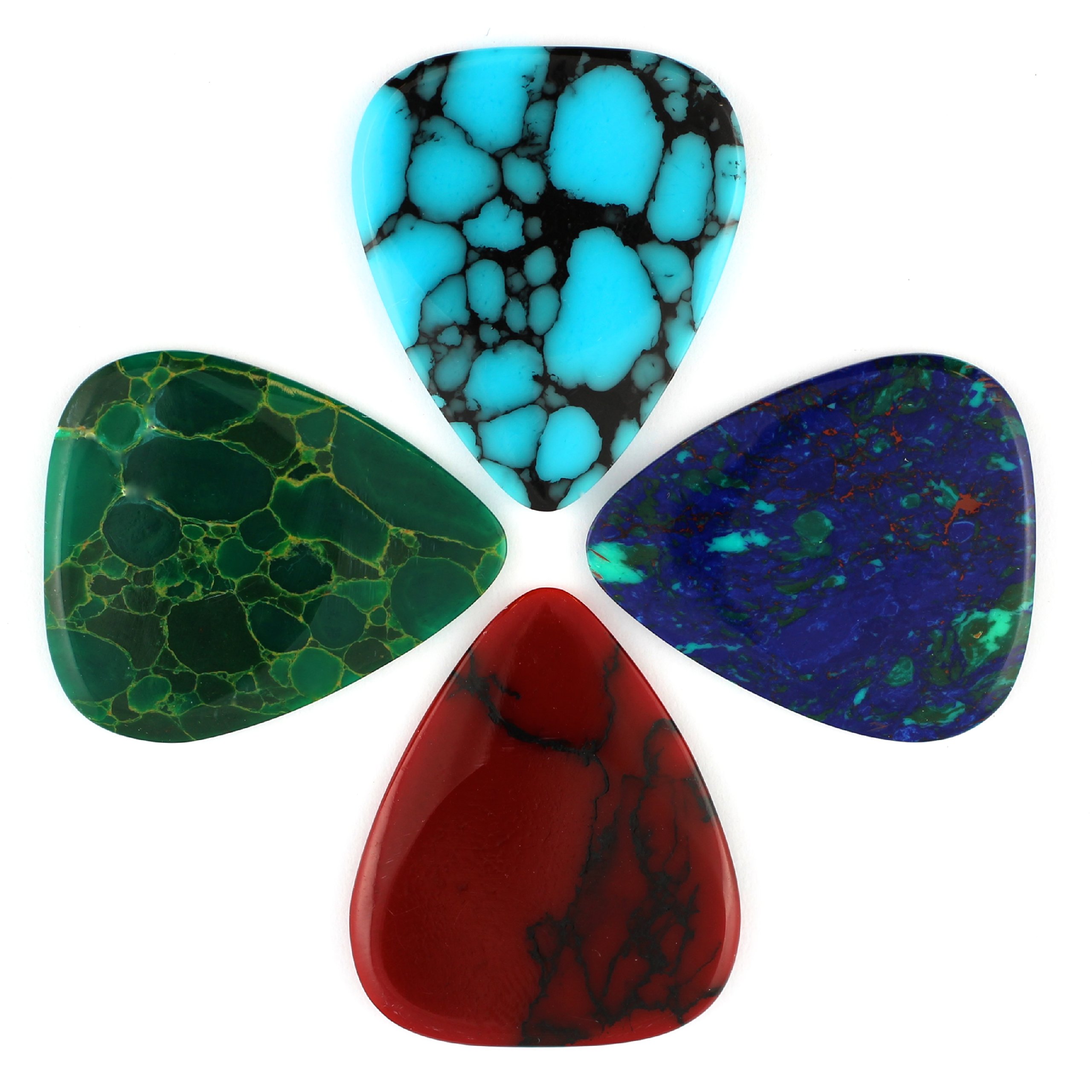 Stone Tones - Mixed Pack of Four, STO-MP-4, Blue, Green, Red, Light Blue
