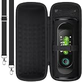 Hard Case for MILESEEY GeneSonic Pro Detachable Golf GPS Speaker, Black | Travel Protective Storage Bag with Mesh Pocket &amp; Hand Strap, Shockproof EVA Shell and Soft Lining, Detachable Shoulder Strap