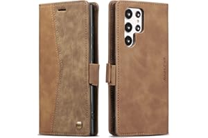 QLTYPRI Wallet Case for Samsung Galaxy S26 Ultra 6.9 Inch, Vintage Folio PU Leather Purse Case with Card Slots Magnetic Closu