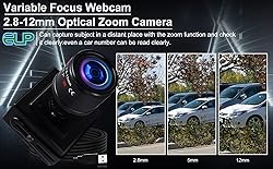 ELP USB Camera with Zoom Lens 2.8-12mm Manual Focus