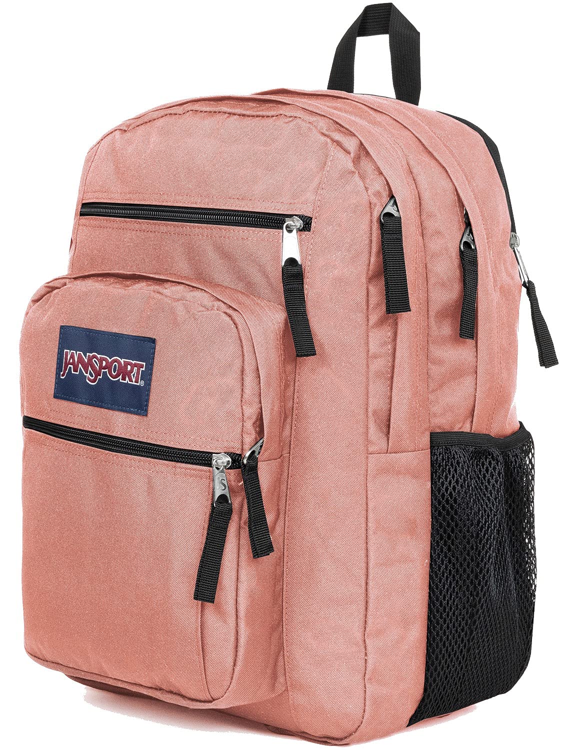 JANSPORT BIG STUDENT Large Backpack, 15 inch laptop compartment, Misty Rose (Pink)