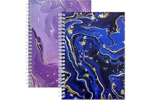 DHATMYC 2 Pack Reusable Sticker Collecting Book Storage Album with 32+32 Sheets Blank Release Paper A5 Size Sticker Collection Holder Organizer Book for Adults (Blue+Purple)