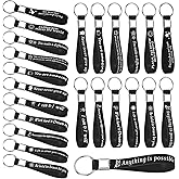 Siifert 24 Pcs Inspirational Keychains Bulk Silicone Motivational Key Chains Appreciation Thank You Gifts for Teacher Staff