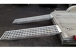 FIVE STAR MFG Five Star Aluminum Trailer Ramps Mfg in The USA - 6ft.L x 16in.W, 10,000 lb. Capacity Per Pair