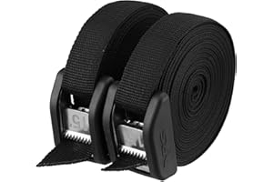 NRS 15' Buckle Bumper Strap Pair Stealth Black