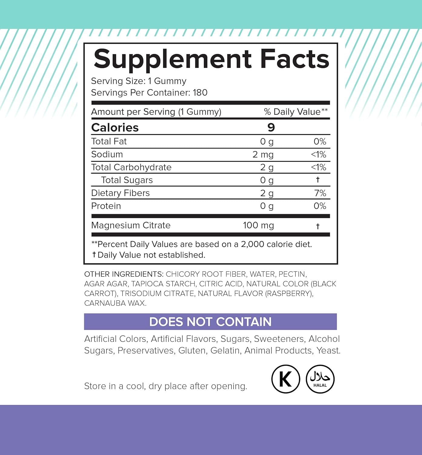 Sugar Free Magnesium Gummies - 180 Gummies, Calming Anti-Stress Gummies, Magnesium Supplement for Kids and Adults, Vegan, Gelatin-Free, Gluten-Free, Non-GMO, Delicious Natural Raspberry Flavor (180): Health & Personal Care