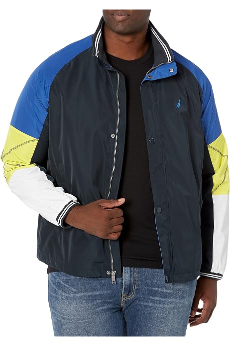 Color Block Zip Front Jacket 