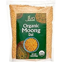 Jiva USDA Organic Moong Dal Yellow - 2 Pound (Split Mung Beans Washed)