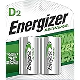Energizer NH50BP-2 Energizer Recharge D battery, 2 Count, 0.140 kg