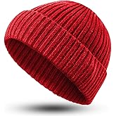 Syhood Winter Beanie Knit Hat Warm Slouchy Stretchy Soft Headwear Daily Ribbed Cap Beanie Hat for Men Women