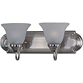 Maxim Essentials-2 Light Early American Bath Vanity in Early American style-18 Inches Wide by 7 inches high-Satin Nickel Fini