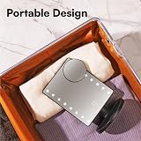 H&S Makeup Mirror with Lights - LED Vanity Mirror & 10x Magnifying Mirror view 7