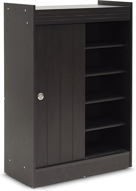 Amazon.com: Baxton Studio Shoe-Rack Cabinet, Espresso: Furniture & Decor