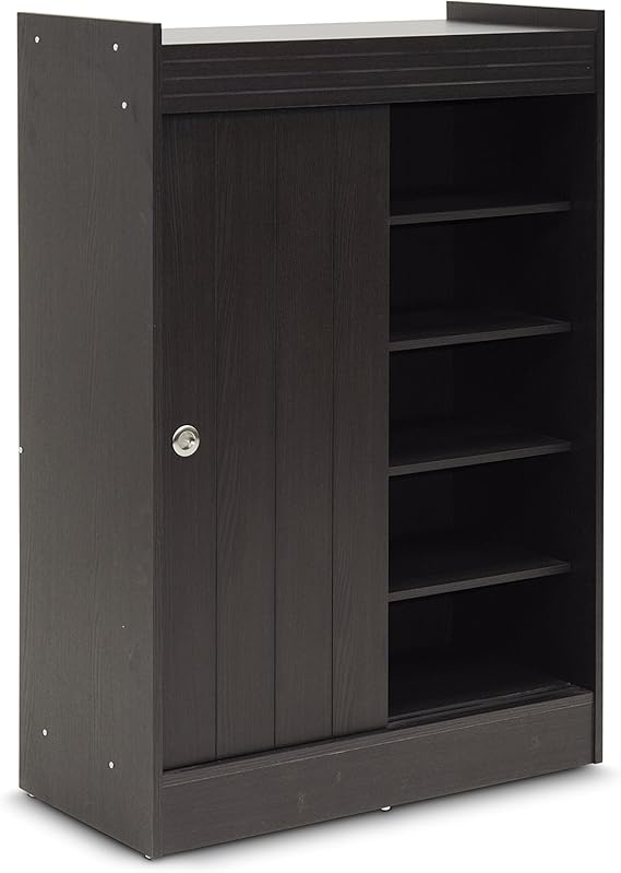 Amazon.com: Baxton Studio Shoe-Rack Cabinet, Espresso: Furniture & Decor