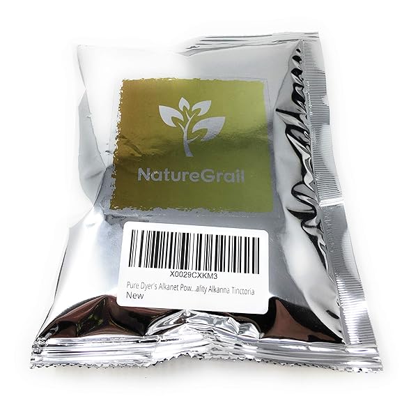 PURE DYER’S ALKANET POWDER (ALKANNA TINCTORIA) – NATURAL TEXTILE DYE – 100% NATURAL POWDERED ALKANET – HERBS ALKANET ROOT POWDER (NET WEIGHT 1.76OZ/50G)