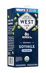 West Life Organic Soy Milk, Original Plain, 8g of