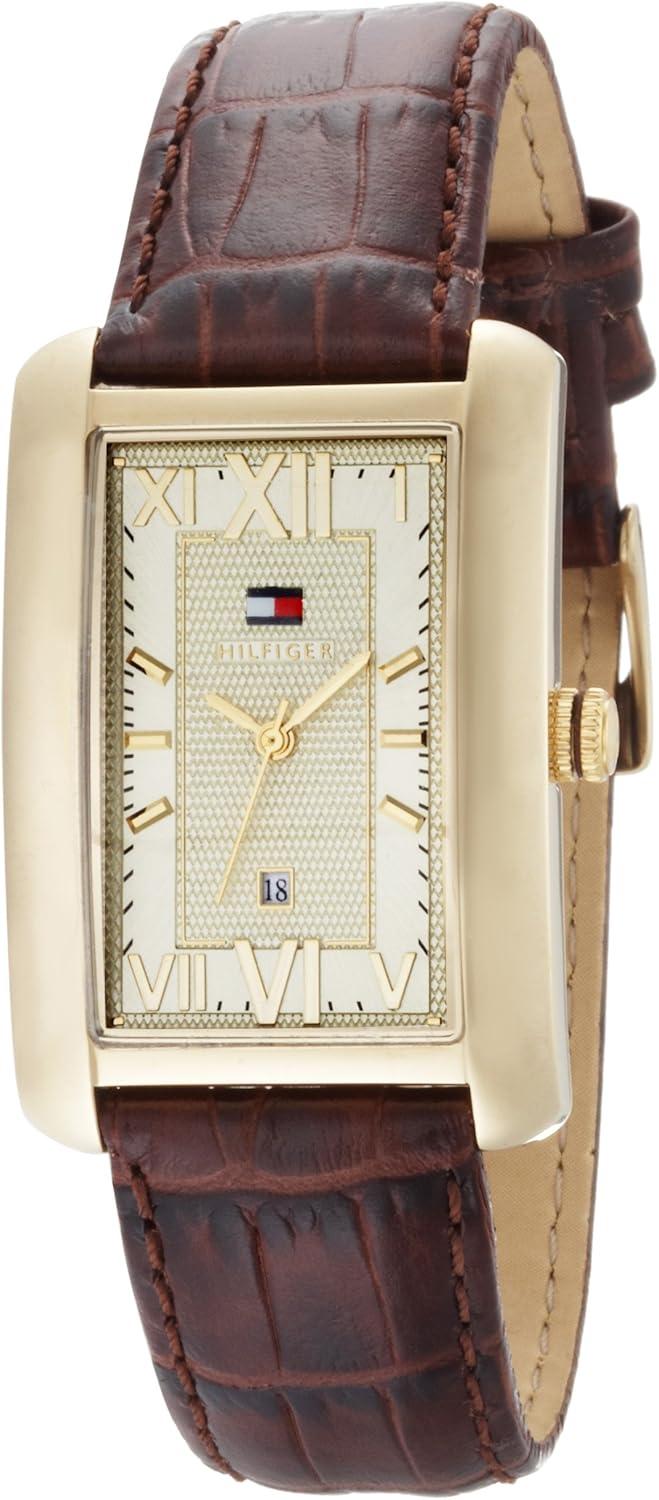 tommy hilfiger watch mens gold and silver
