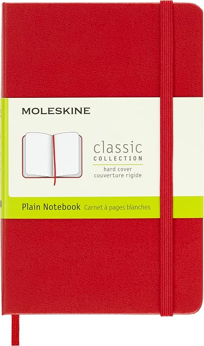 Moleskine Classic Notebook Pocket Scarlet Red 9 x 14 cm 192 Pages