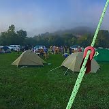 nuosen 6 Pack 4mm Tent Guy Lines 13 ft Reflective Cord Nylon Ropes Camping view 8