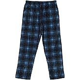 Boys Plaid Pajama Pants - Super Cozy Micro Fleece Pants for Boys - PJ Pants 8