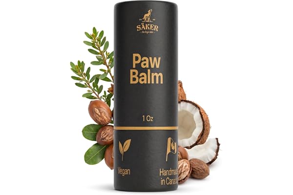 (A Canadian Company) Säker Dog Paw Balm | Paw Moisturizing Wax for Dogs | Handmade in Canada | Safe to Lick | Vegan Formula |