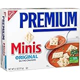 Premium Mini Saltine Crackers, 11 Ounce Boxes (Pack of 3)
