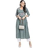 AnjuShree Choice Women Indian Anarkali Kurti for women | ORDER 1 SIZE BIGGER