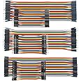 RGBZONE 240pcs 10CM 20CM Multicolored Dupont Wire 40pin Male to Female, Male to Male, Female to Female Solderless Breadboard 