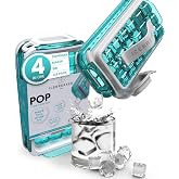 ICEBREAKER POP 2.0 2026: Make And Serve Ice Without Ever Touching The Ice | The Sanitary Silicone Ice Cube Tray for Freezer | Patented Ice Trays for Freezer | This Ice Cube Maker Makes 18 Cubes