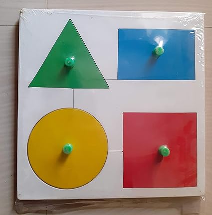 planmystudy Smart Educational Wooden Knob Puzzle Shape Board Tray-by Awals