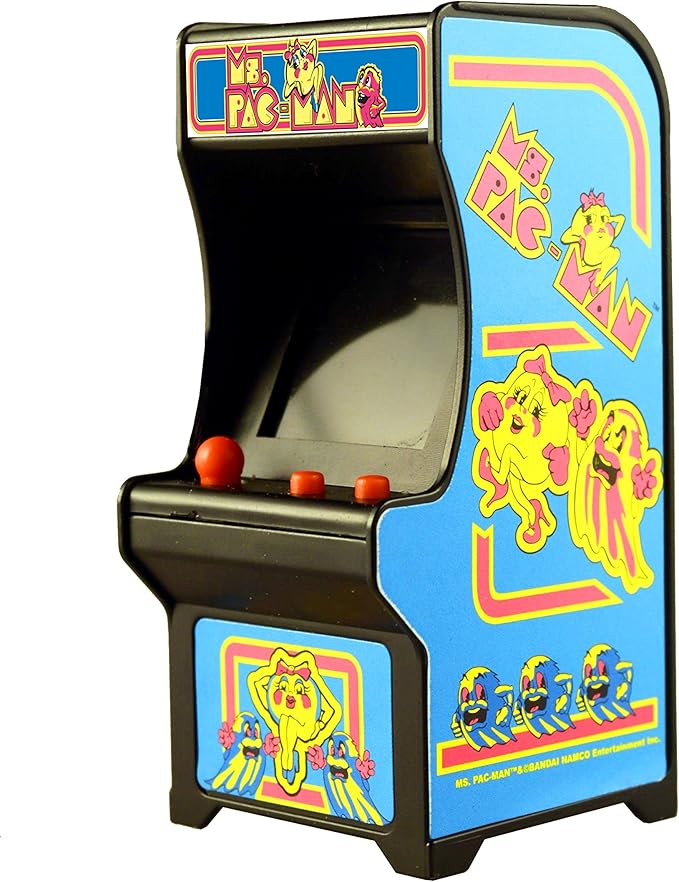 Amazon Com Tiny Arcade Ms Pac Man Miniature Arcade Game Tiny Arcade Toys Games