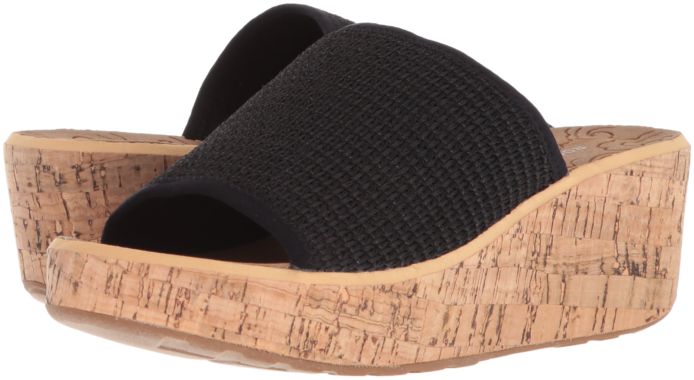 Rockport Women's Lanea Woven Slide Sandal, Black, 7.5 W US - Image 6