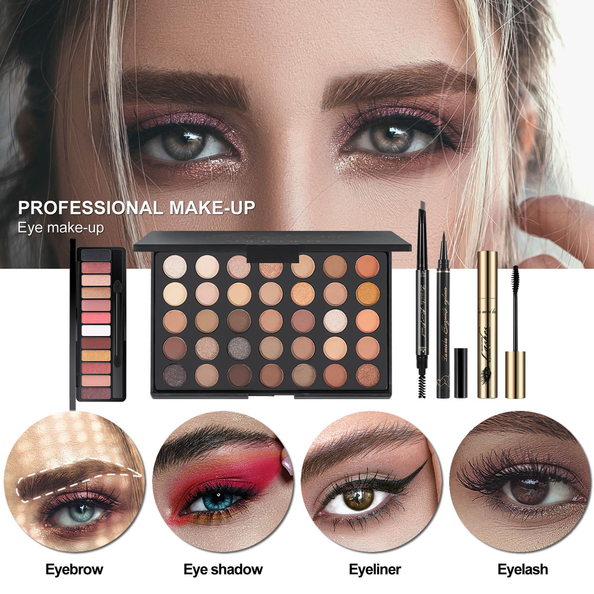 M All In One Full Makeup Kit for Women, Multipurpose Makeup Sets, Beginners and Professionals Alike, Easy to Carry(Pink)