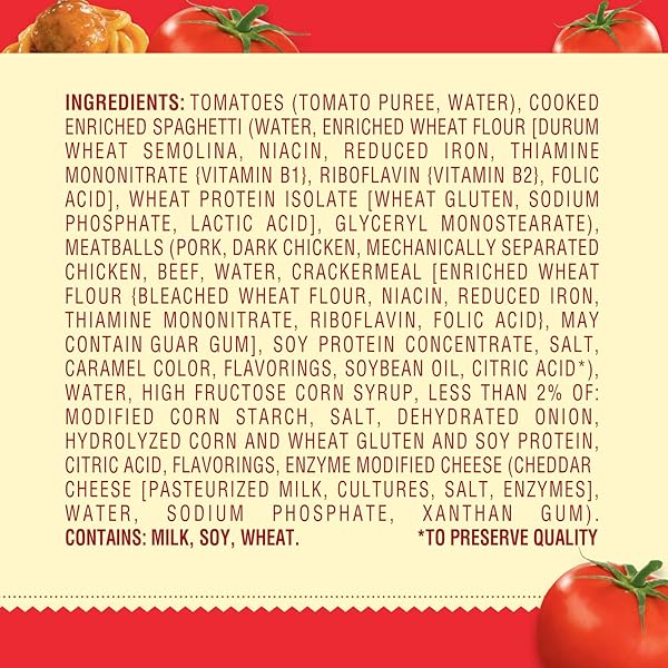 CHEF BOYARDEE SPAGHETTI AND MEATBALLS, 14.5 OZ