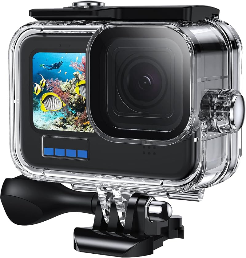 Kuptone Waterproof Case for GoPro Hero 10/9 Black 60M Underwater Protective