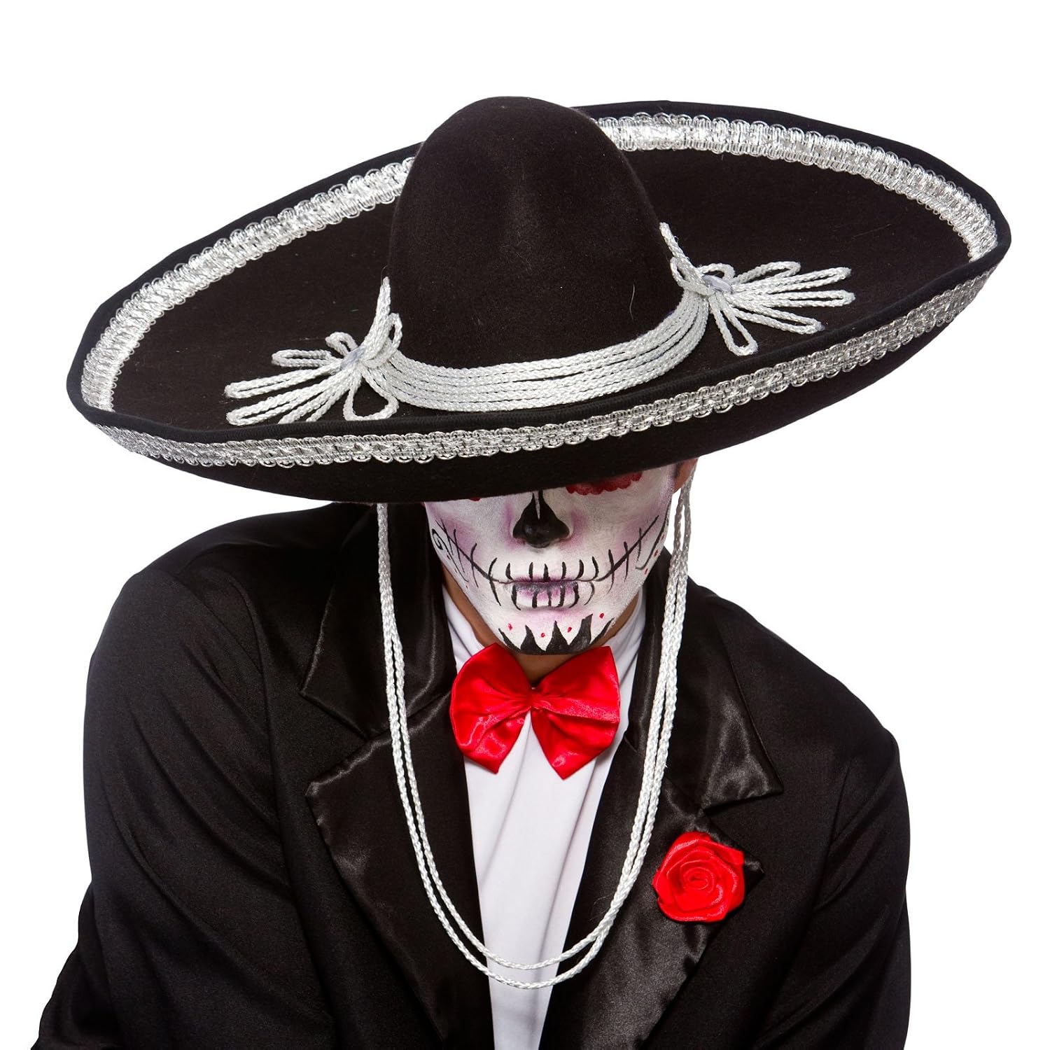 MEXICAN SOMBRERO LARGE RED HAT ACCESSORY HOLIDAY FANCY DRESS TASH ...