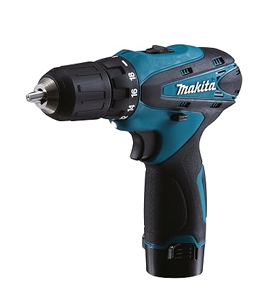 Makita Akku-Bohrschrauber DF330DWJ 10,8V im Makpac mit 2 Akkus + Ladegerät, ohne Lampe