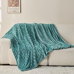 NEWCOSPLAY Super Soft Throw Blanket Light Teal
