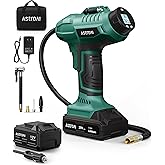 AstroAI Cordless Tire Inflator Air Compressor 20V Rechargeable Battery Powered 160PSI Portable Air Pump with 12V Car Power Ad