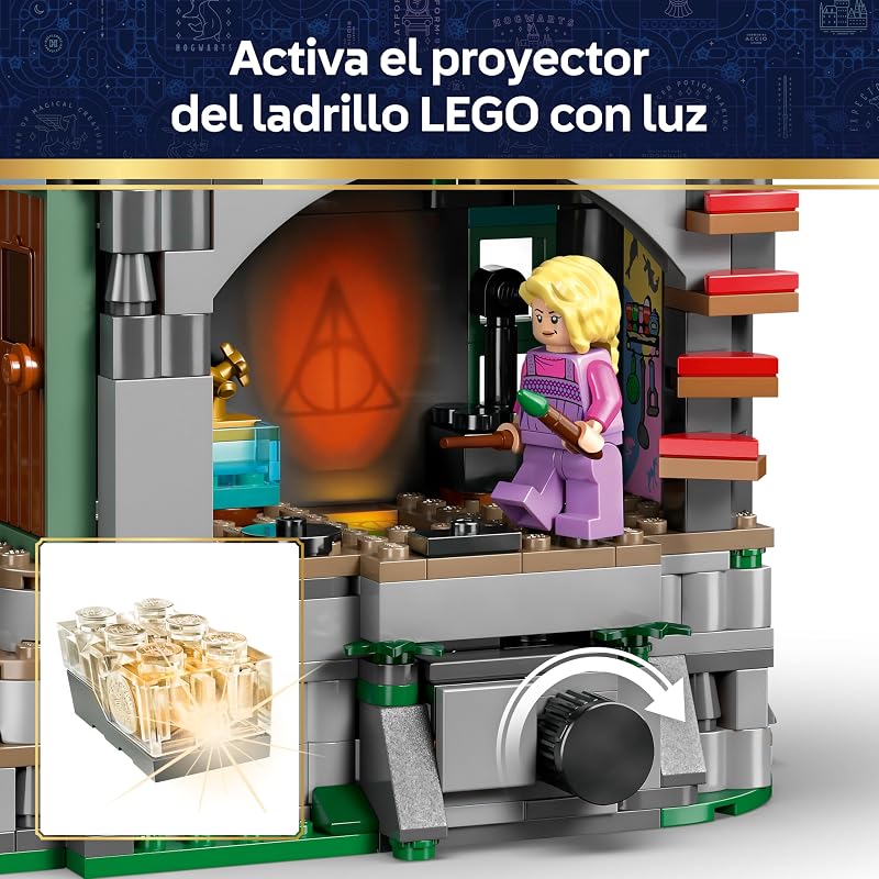 Harry Potter Casa de Luna Lovegood de Juguete - Kit de Maquetas con Ladrillo con Luz y 5 Minifiguras Inc. Hermione - Decoración del Dormitorio - Regalo para Niñas, Niños y Fans de 10+ Años 76467 — foto 3 de 8