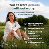 Naty Sanitary Towels Super with Wings Organic Cotton 12 Pads Unscented view 2