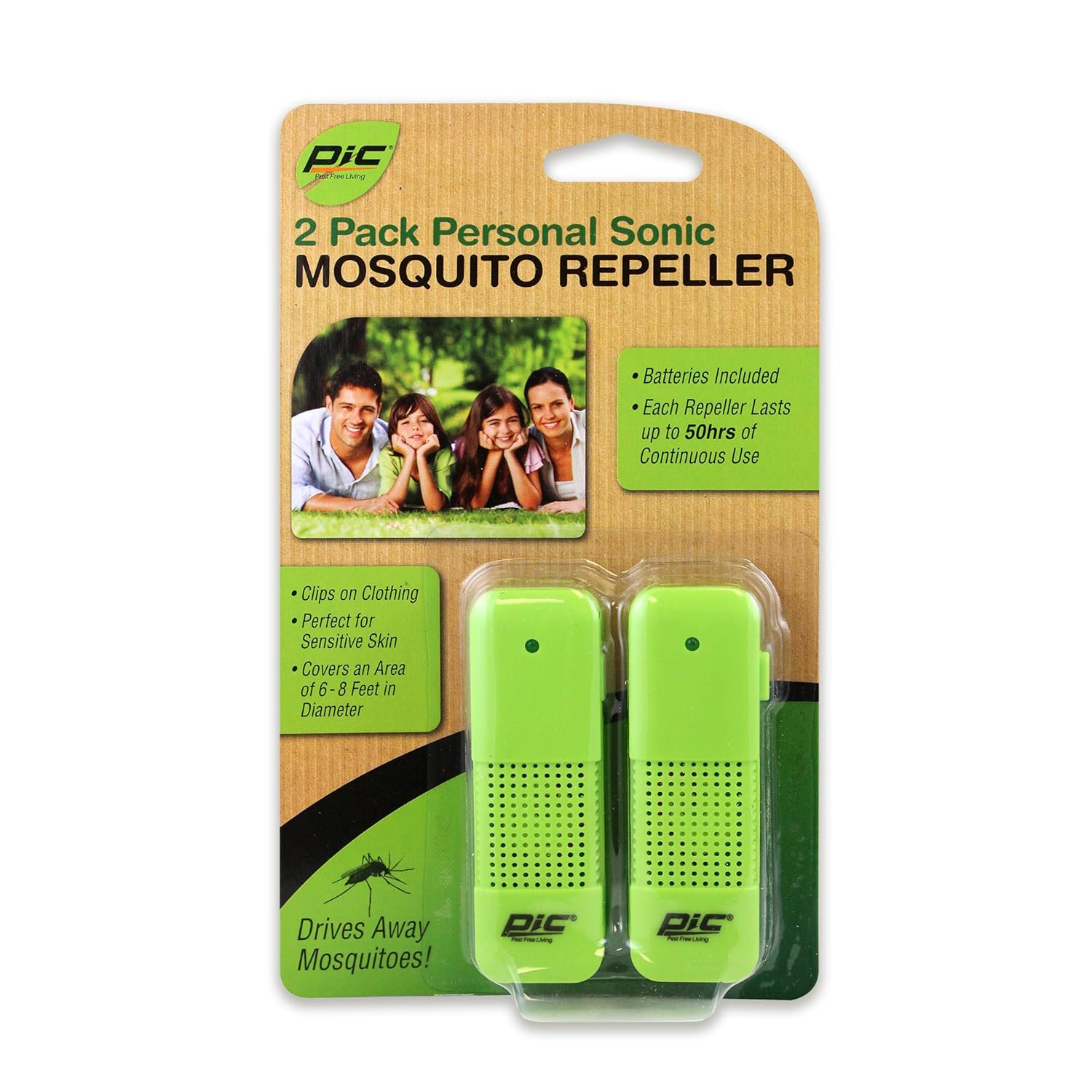 PIC PMR2 Personal Sonic Mosquito Repeller, 2Pack , New, Free Shipping
